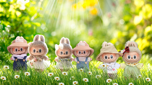 labubu dolls in spring summer outfit