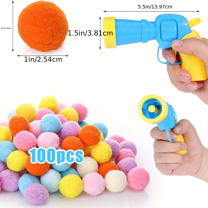 It includes a launcher and a pack of 100 fluffy plush balls, suitable for indoor cats, a toy for exercising cats, increasing love and trust between you and cats. Cats will eagerly look forward to interacting with you and buil