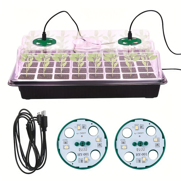Plant LED Lights For Plants Seed Starter Trays Nursery Pots Seedling Tray Planter Flower Pots Lights Greenhouse Gardening Tools