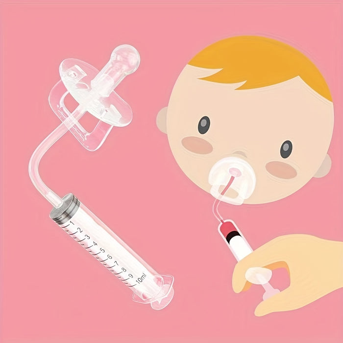 1pc Silicone Syringe Baby Pacifier Feeder, Food Fruit Milk Juice Medicine Feeder, Christmas Halloween Thanksgiving Day Gift