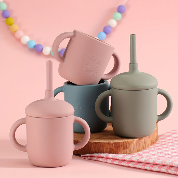 Baby Learning Drinking Cup: Get Ready for Fun with Our Food-Grade Silicone Water Cup!