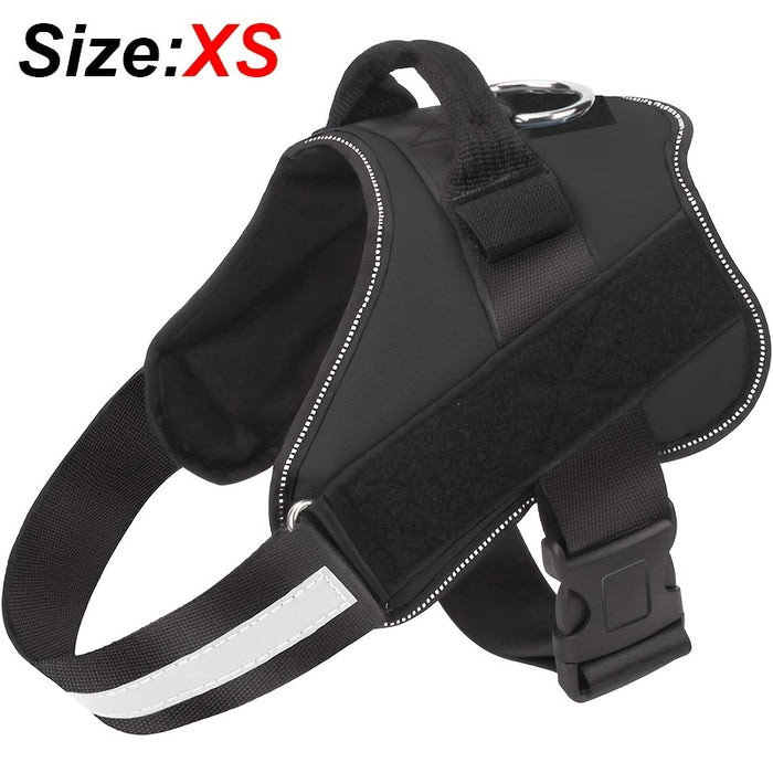 Reflective No-Pull Dog Harness with Breathable Design and Handle for Control and Comfort