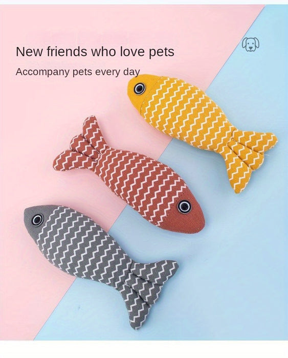 Durable Plush Cat Toy: Realistic Pillows for Indoor & Outdoor Teeth Grinding