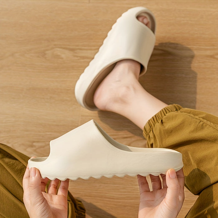 Men's EVA Cloud Slides: Non-Slip Open Toe Beach & Shower Shoes for Spring/Summer