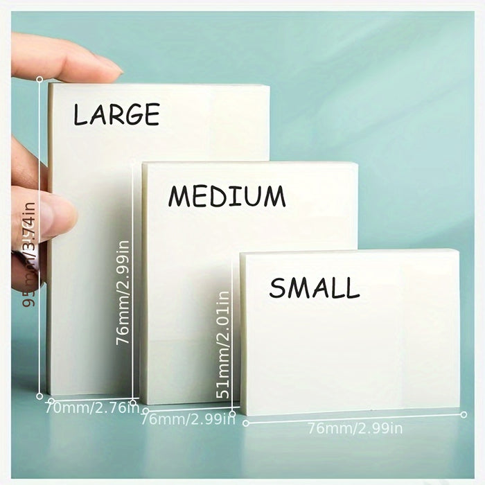 50 Sheets Transparent Sticky Notes, Suitable For Notebooks, Diaries, School Stationery Supplies, Office Supplies, Large/medium/small Art Supplies