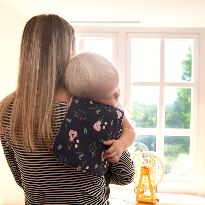 Cincobebé 5-pack Of Super Soft Burp Cloths For Newborns - Absorbent And Breathable With Cute Cartoon Unisex Design