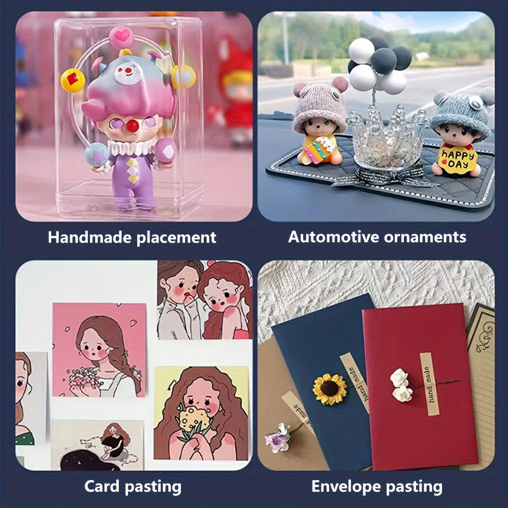 120Pcs Transparent Mounting Putty, No-Trace Acrylic Adhesive Dots, Strong Hold Nano Tape Stickers for Wall, Automotive Decorations, Card & Envelope Securement - Other Rubber Material