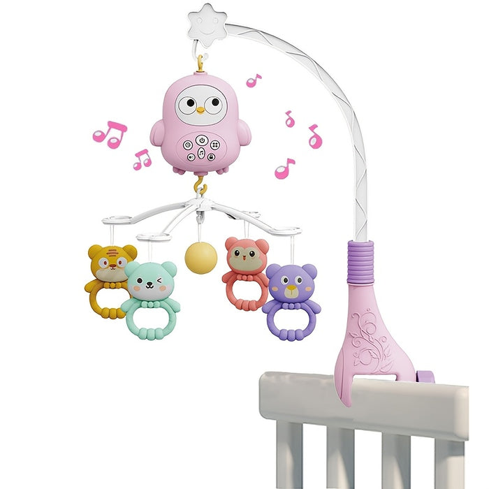 Baby Musical Mobile Crib With Music And Lights, Projection, Take-Along Rattle And Music Box For Babies Boy Girl Toddler Sleep