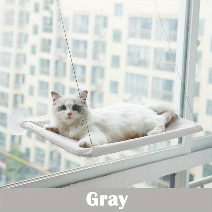Cozy Window Perch Hammock Bed for Cats: Comfy Cat Bed with Window Mount