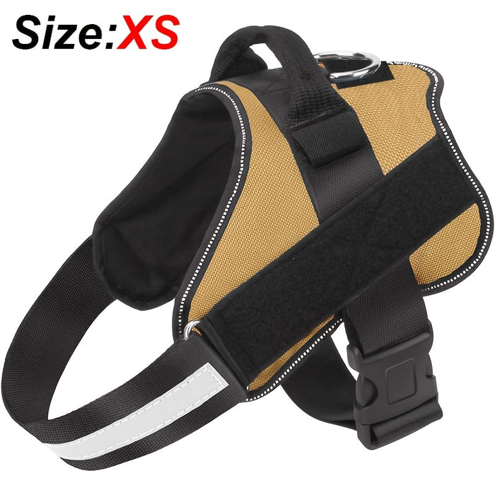 Reflective No-Pull Dog Harness with Breathable Design and Handle for Control and Comfort