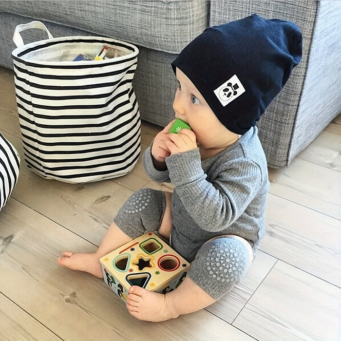 6 Pairs of Baby Crawling Non-Slip Knee Pads, Unisex Baby Toddler Knee Pads, Cartoon Elastic Knee Pads, Four Seasons Warm Accessories