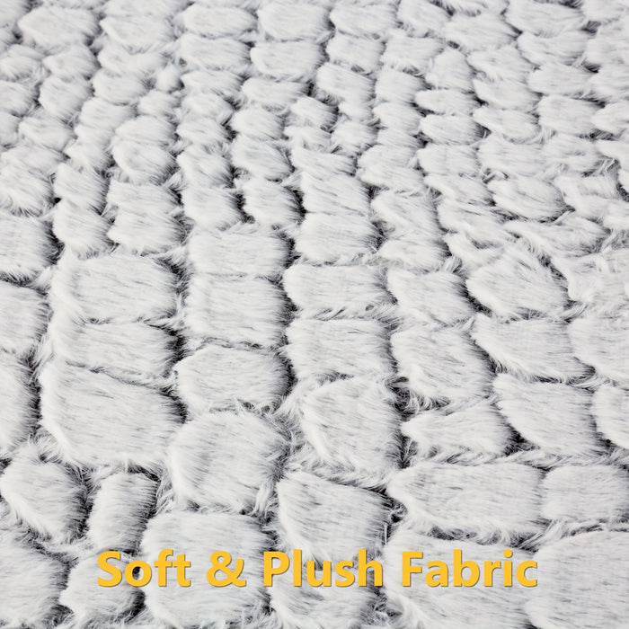 Extra Warm Thermal Cat Dog Bed Mat, Ultra Soft Cat Pet Mat Pad for Indoor Outdoor with Removable Cover Non-Slip Bottom Washable