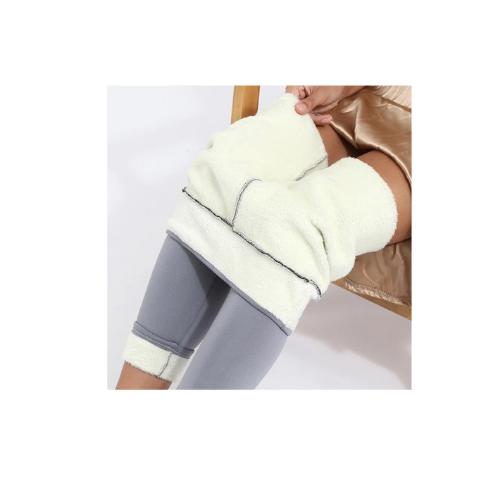 Women Thermal Leggings Winter Warm Sexy Elastic Translucent Pantyhose Female Fleece Thermal High Waist Slim Thicken Tight Pants