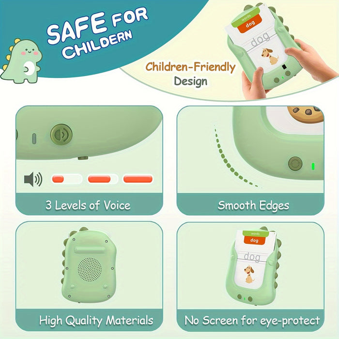 Talking Flash Cards For Toddlers 3-8 Years, 224 Sight Words, Montessori Learning Toys, Speech Therapy & Autism Sensory Toys For Kids, Educational Toys For Boys & Girls