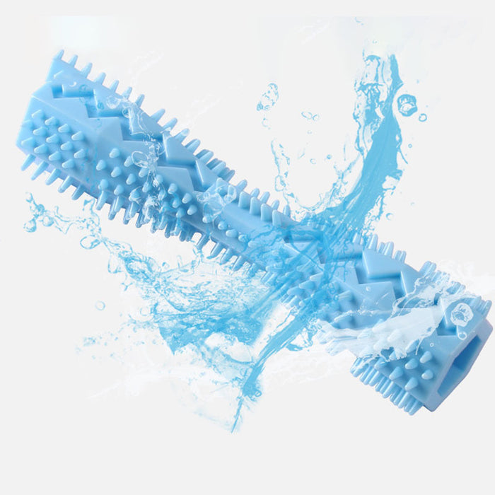 Durable Dog Chew Stick, Toothbrush For Tooth Cleaning And Massage - Soft Rubber Pet Toy