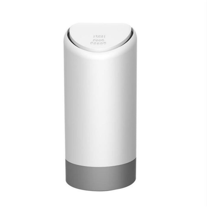 Black/White Car Garbage Can Car Trash Silicone Convenient Sanitary Noiseless Storage Box