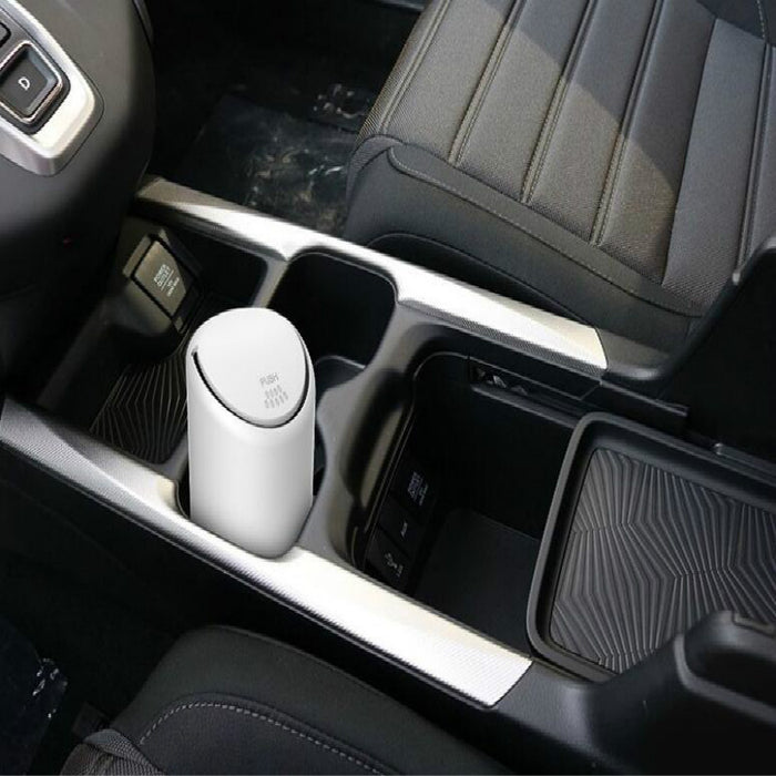 Black/White Car Garbage Can Car Trash Silicone Convenient Sanitary Noiseless Storage Box