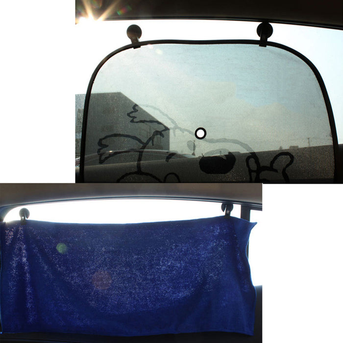 1 pair Universal Car Window Suction Cup Mount for Sunshades, Towels, Tickets, and More