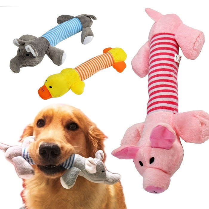 Durable Squeaky Pig Elephant Dog Chew Toys for Aggressive Chewers
