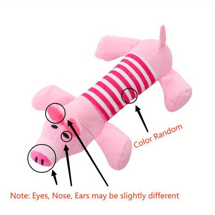 Durable Squeaky Pig Elephant Dog Chew Toys for Aggressive Chewers