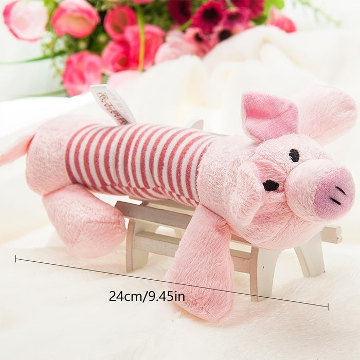 Durable Squeaky Pig Elephant Dog Chew Toys for Aggressive Chewers
