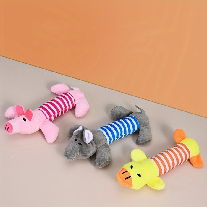 Durable Squeaky Pig Elephant Dog Chew Toys for Aggressive Chewers