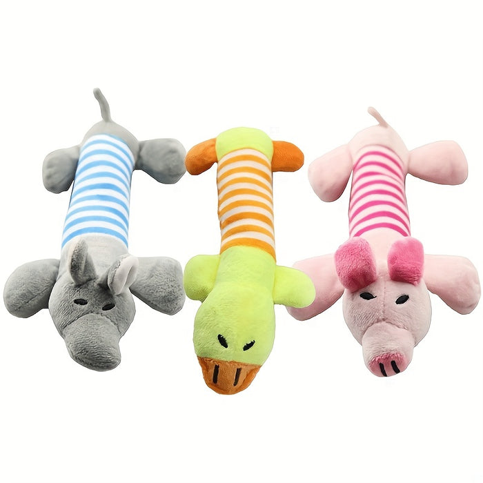 Durable Squeaky Pig Elephant Dog Chew Toys for Aggressive Chewers