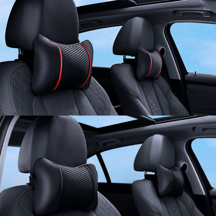 Universal Car Faux Leather Ice Head Pillow Neck Support for Car Accessories