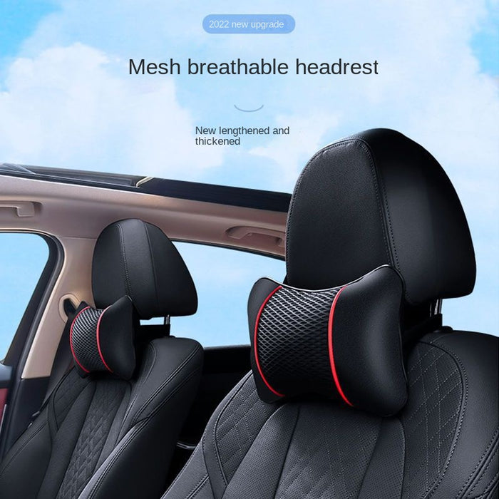 Universal Car Faux Leather Ice Head Pillow Neck Support for Car Accessories