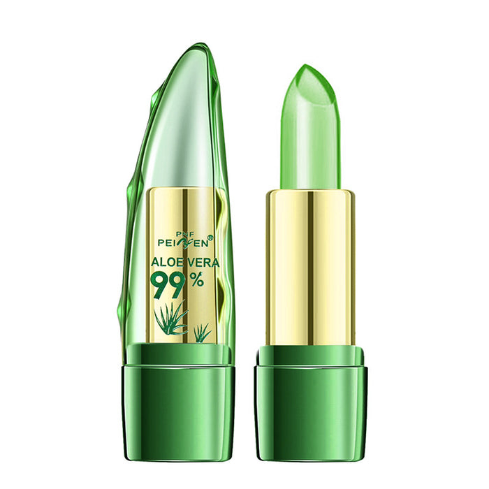 Magic Color-Changing Aloe Vera Lipstick - Hydrating, Moisturizing, and Repairing Lip Balm with Plant Squalane and Replenishing Water - Long-Lasting, Non-Sticky, and Cruelty-Free