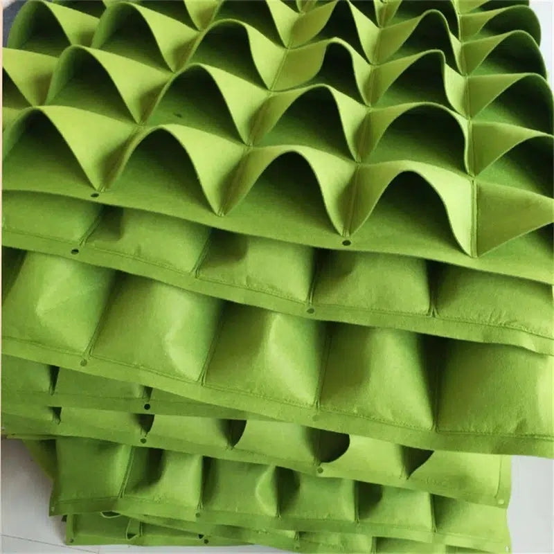 Versatile Wall-Mounted Garden Grow Bags - Lightweight, Indoor/Outdoor Use with 18/25/36/49/64/72 Pockets for Home Gardening