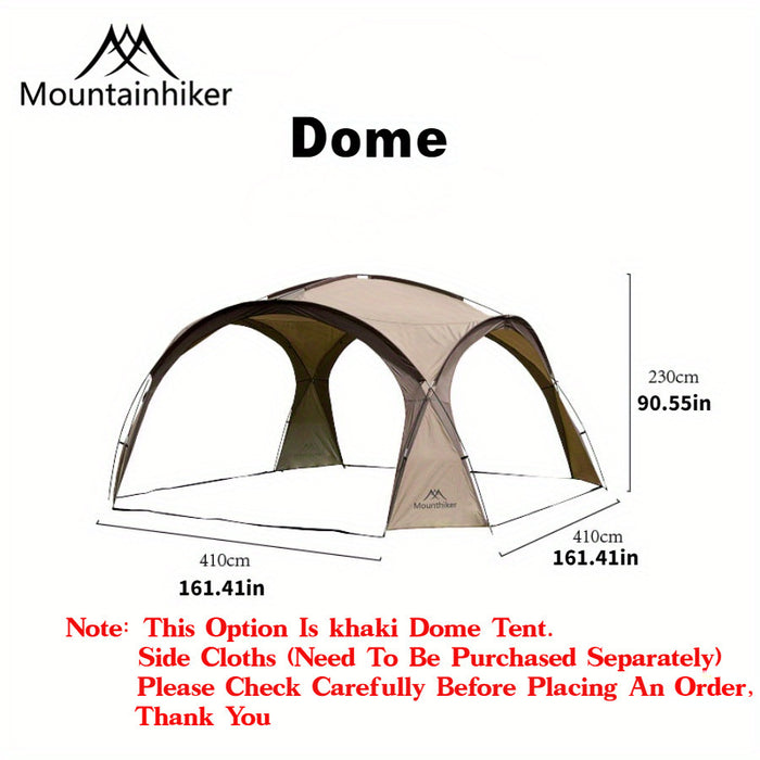 8-10 Person Outdoor Camping Dome Tents, Round Large Canopy, Portable Awning Pergola Canopy Tent