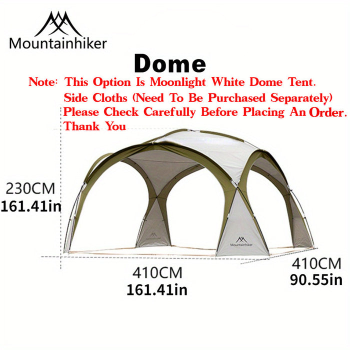 8-10 Person Outdoor Camping Dome Tents, Round Large Canopy, Portable Awning Pergola Canopy Tent
