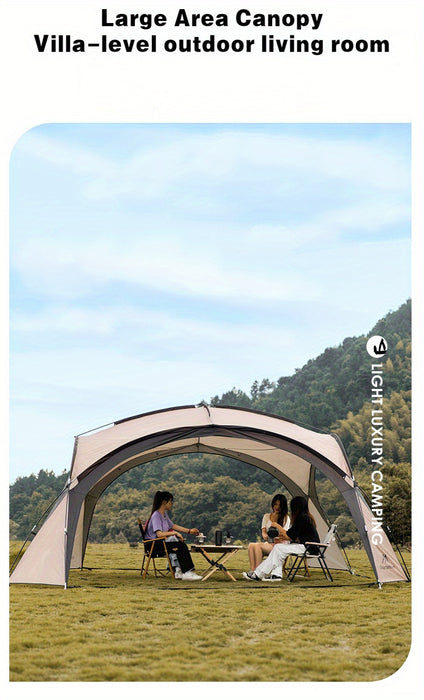 8-10 Person Outdoor Camping Dome Tents, Round Large Canopy, Portable Awning Pergola Canopy Tent