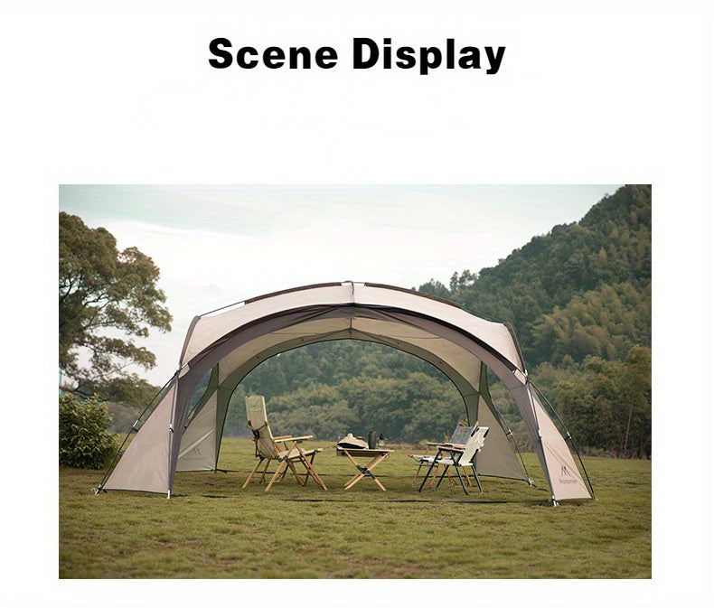 8-10 Person Outdoor Camping Dome Tents, Round Large Canopy, Portable Awning Pergola Canopy Tent