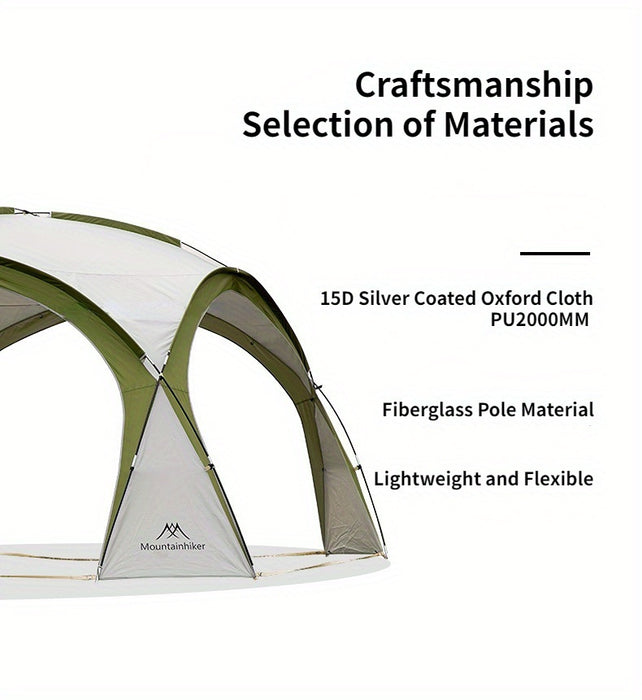 8-10 Person Outdoor Camping Dome Tents, Round Large Canopy, Portable Awning Pergola Canopy Tent