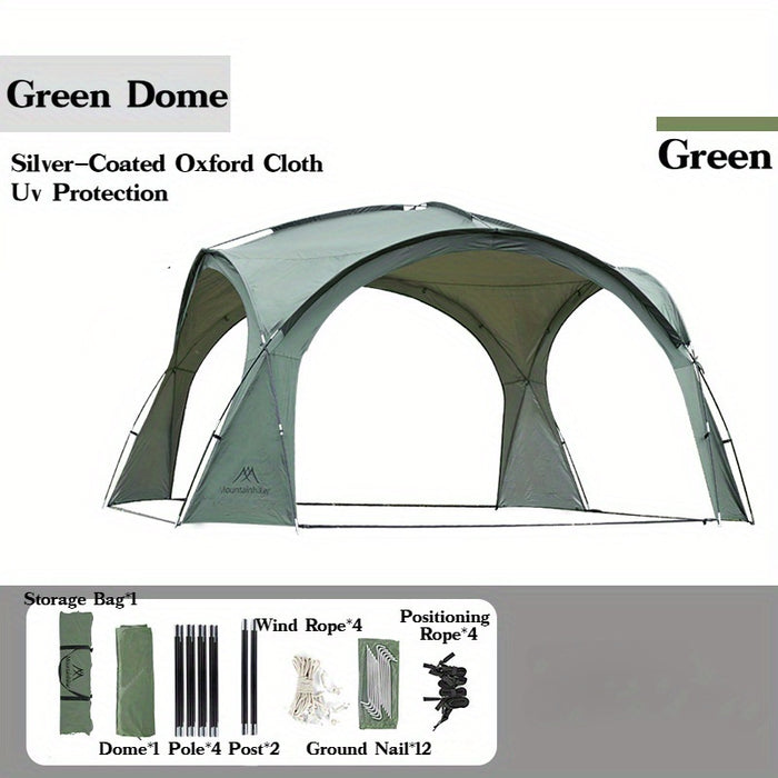 8-10 Person Outdoor Camping Dome Tents, Round Large Canopy, Portable Awning Pergola Canopy Tent