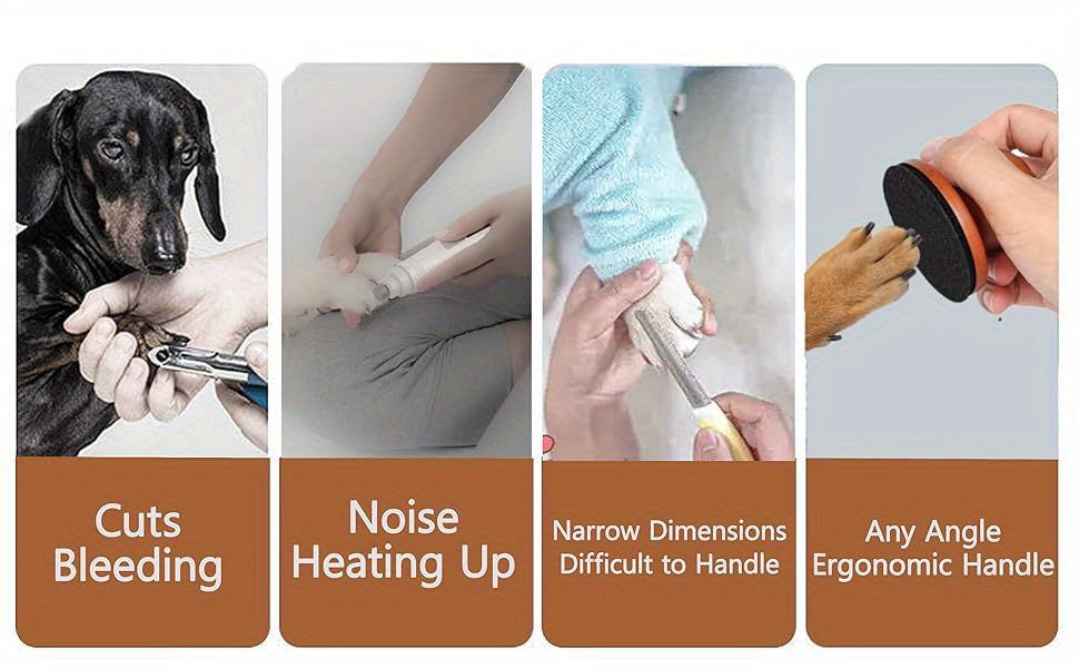 Stress-Free Dog Nail Grooming File – Scratch Board for Easy, Gentle Trimming with Black Abrasive Surface & Wooden Handle – Perfect for All Dog Breeds