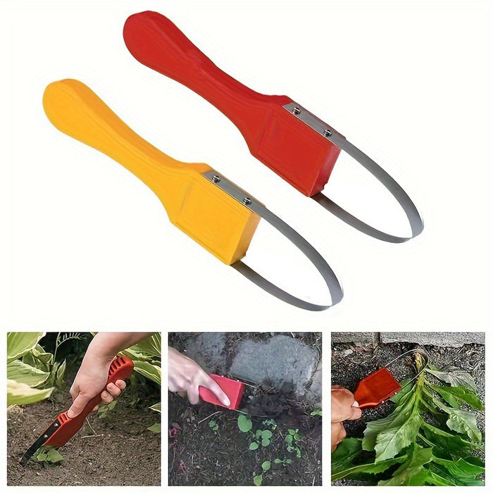 Gardening Made Easy: 1pc/2pcs Hand Loop Weeder Weed Cutter/Remover Tool With Plastic Handle For Lawns & Yards