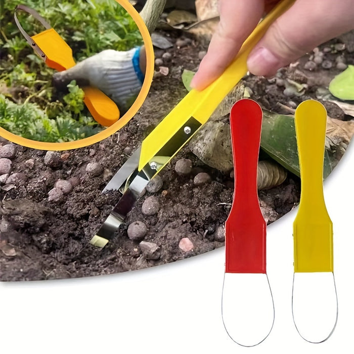 Gardening Made Easy: 1pc/2pcs Hand Loop Weeder Weed Cutter/Remover Tool With Plastic Handle For Lawns & Yards