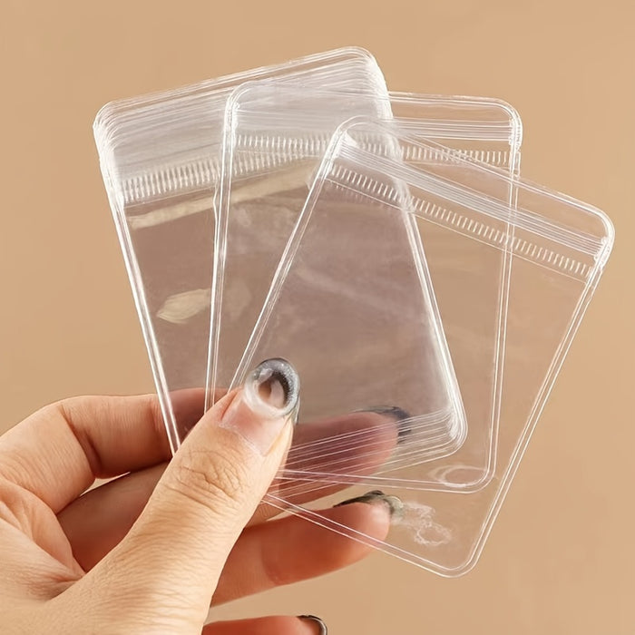 20pcs Mini Clear Jewelry Pouches - Portable Storage Bags for Rings, Earrings & Necklaces