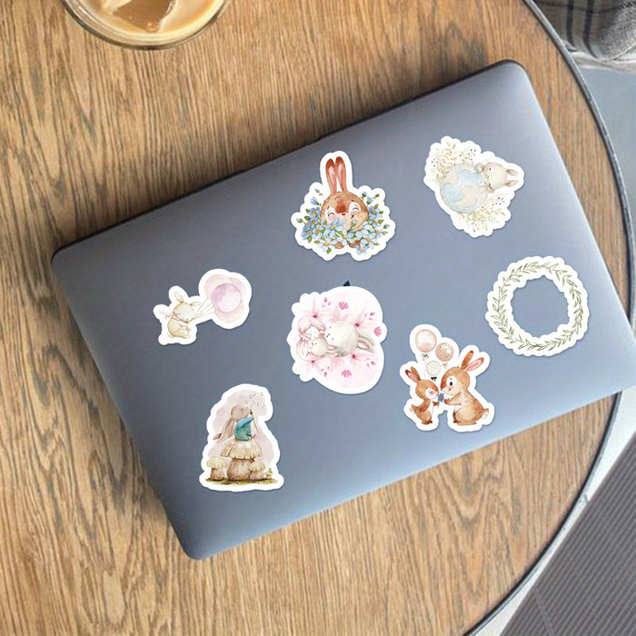 46pcs Cute Rabbit Stickers For Laptops, Water Bottles, Computers & Phones Easter gift