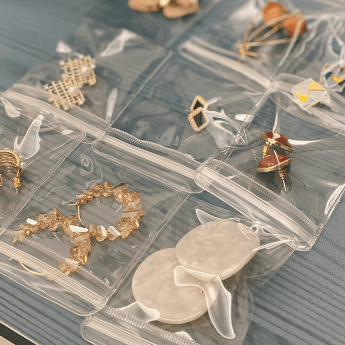 20pcs Mini Clear Jewelry Pouches - Portable Storage Bags for Rings, Earrings & Necklaces