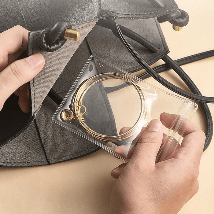 20pcs Mini Clear Jewelry Pouches - Portable Storage Bags for Rings, Earrings & Necklaces