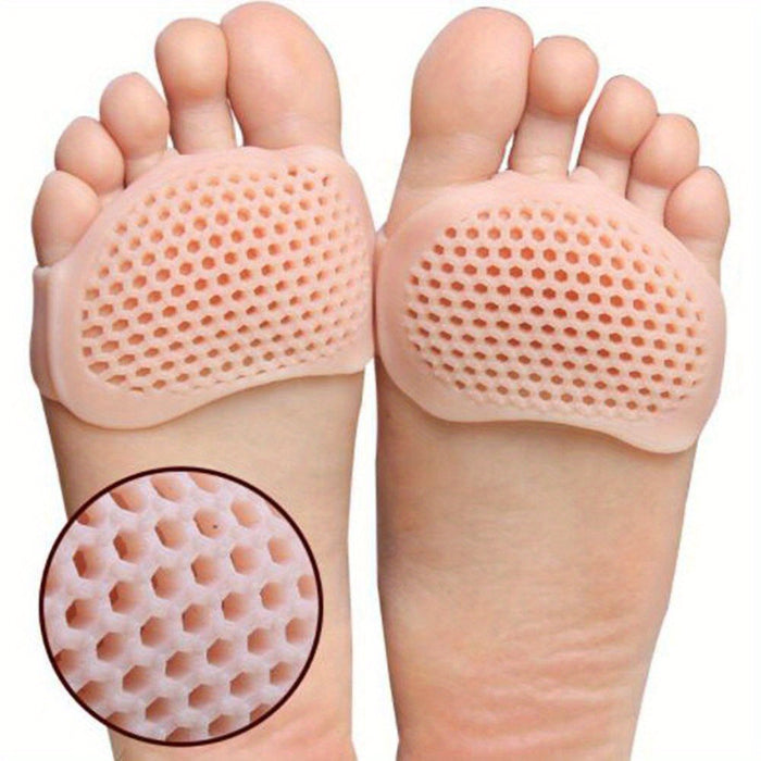 1 Pair, Silicone Foot Silicone Pad, Forefoot Silicone Pad, Insole, Honeycomb Mesh Foot Pad