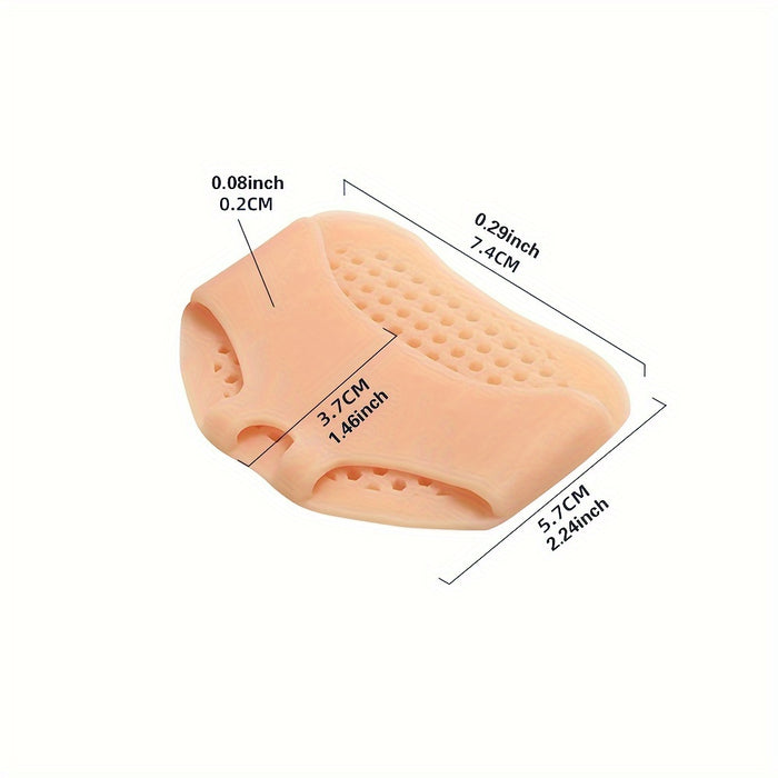 1 Pair, Silicone Foot Silicone Pad, Forefoot Silicone Pad, Insole, Honeycomb Mesh Foot Pad