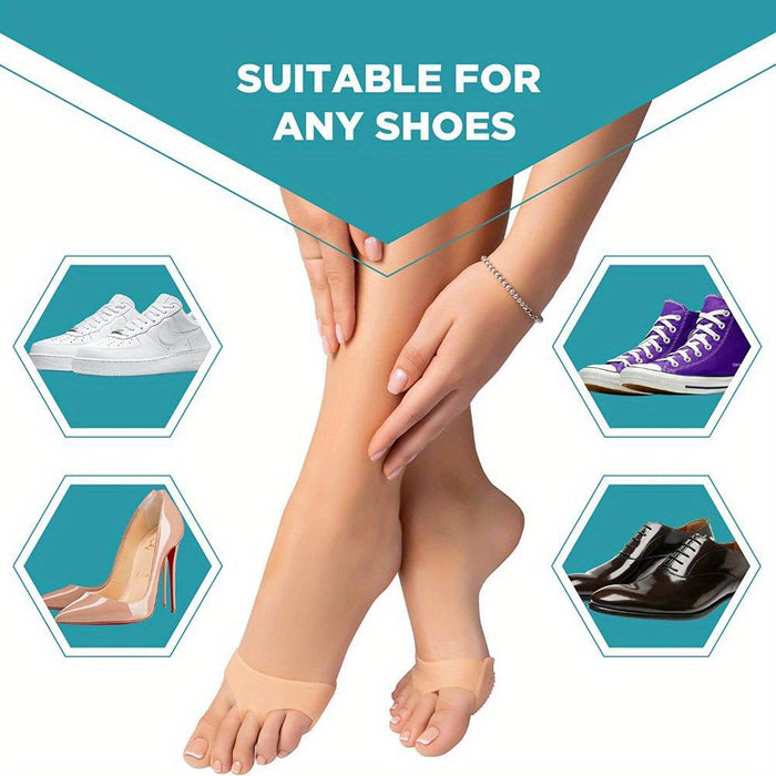 1 Pair, Silicone Foot Silicone Pad, Forefoot Silicone Pad, Insole, Honeycomb Mesh Foot Pad
