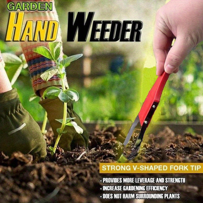 Easy-Grip Handheld Weeder Tool - Quick Root Removal for Gardens, Lawns & Flower Beds - Compact Design for Efficient Weeding, Hand Weeder, Garden, Grass Puller, Removal Cutter