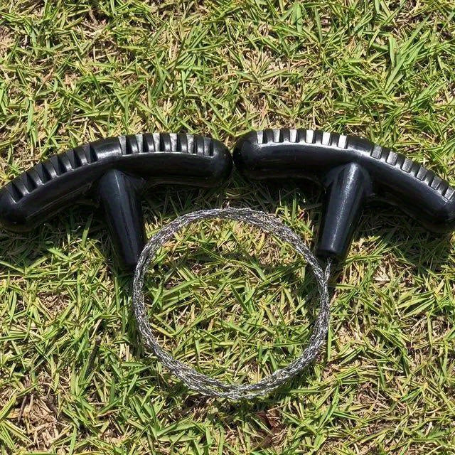 1pc Portable Stainless Steel Wire Saw with Finger Handle, Pocket Manual Chain Saw for Camping, Hiking, and Outdoor Survival