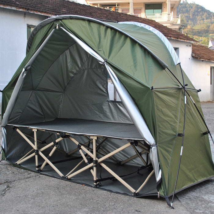 Waterproof Camping Tent, Bicycle Storage Tent, Single Person Marching Bed Tent - Compatible With Cot (Cot Not Included) - For Outdoor Enthusiasts & Hikers - Ideal for Camping, Hiking & Storage - Great Gift for Adventurers